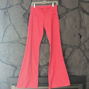 Flare Leg Low Rise Pants size M